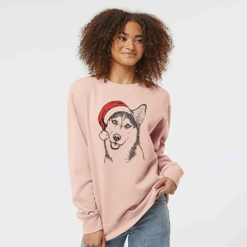 Low Prices fitness lifestyle hoodieSanta Remmie the Siberian Husky - Unisex Pigment Dyed Crew Sweatshirt Low Prices fitness lifestyle hoodieSanta Remmie the Siberian Husky - Unisex Pigment Dyed Crew Sweatshirt