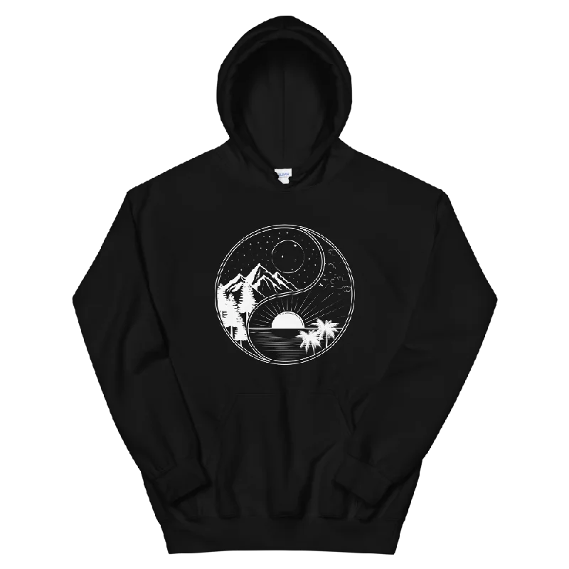 Huge Savings Yin Yang Nature Graphic Hoodie