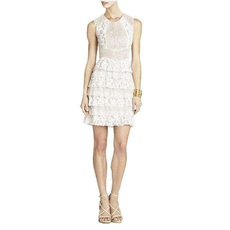 Best Bargains structured dressKayla Lace Blocked Cocktail Dress