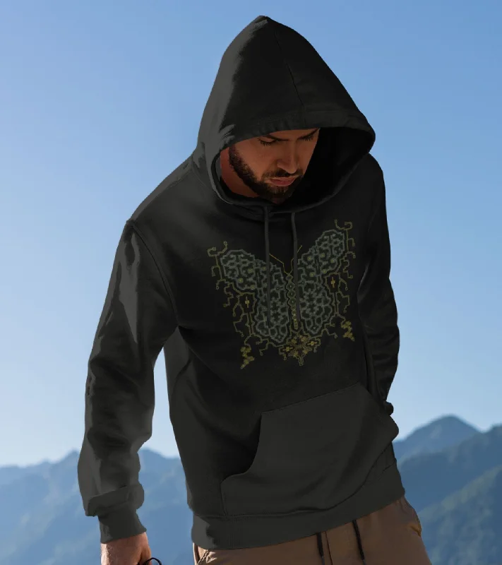 Best Deals Shipibo Butterfly Unisex Hoodie - Made to order - Choice of Colours