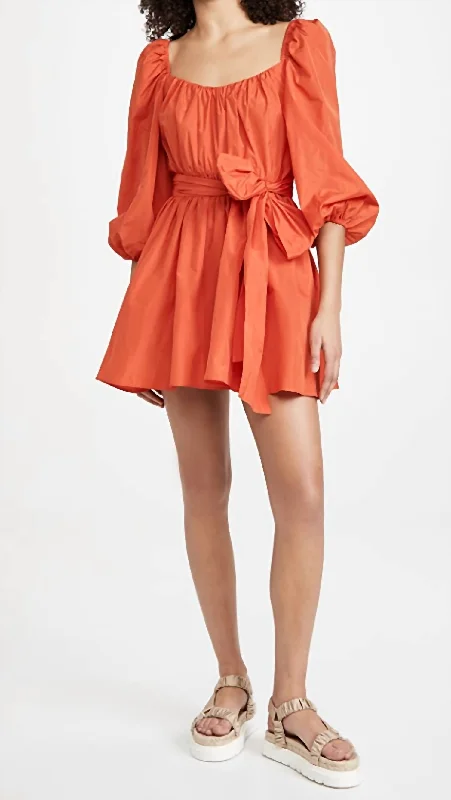 Anniversary Sale stylish party dressDelilah Dress In Fire Coral