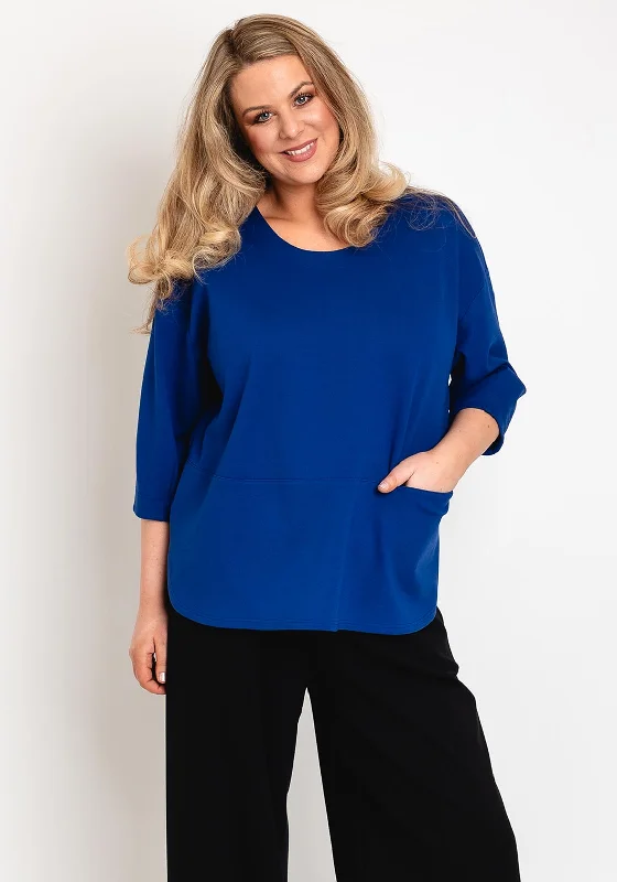 Mega Sale casual hoodie for menNOEN Round Neck Sweatshirt, Cobalt