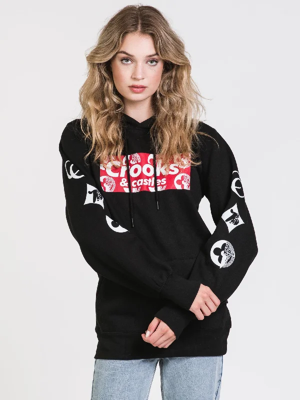 Deep Discounts CROOKS & CASTLES CROOKS BOX PULLOVER HOODIE - CLEARANCE