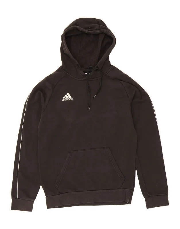 Weekend Deal ADIDAS Mens Hoodie Jumper Small Black Cotton