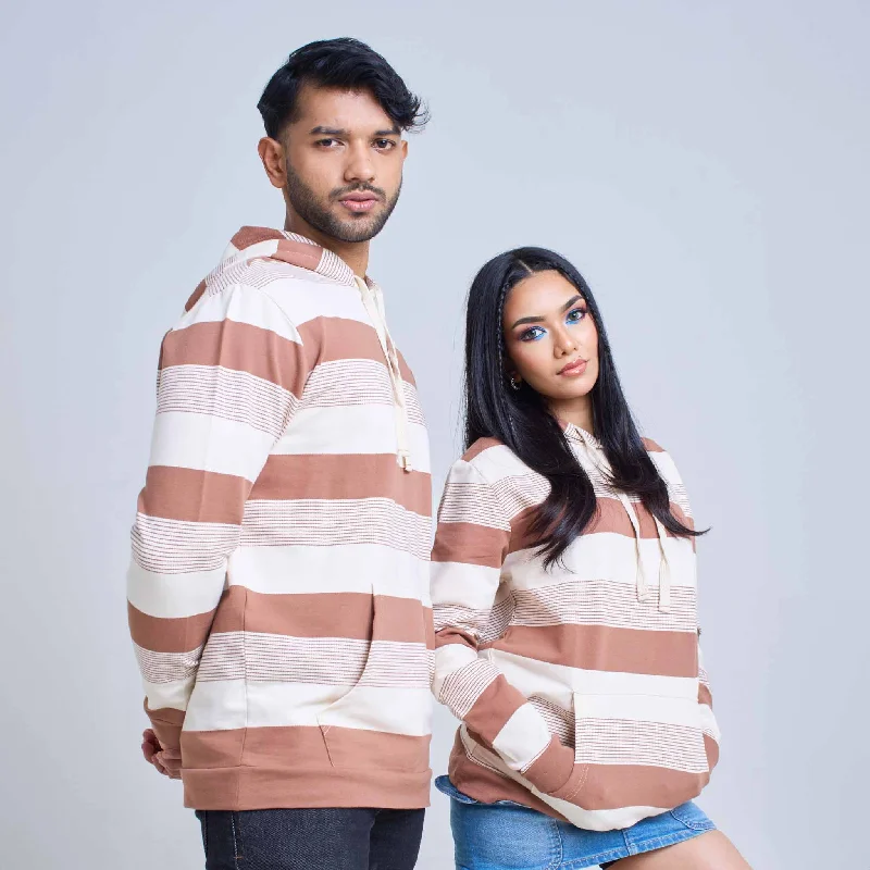 Price Drop Long Sleeve Hoodie Solid and Line Stripes