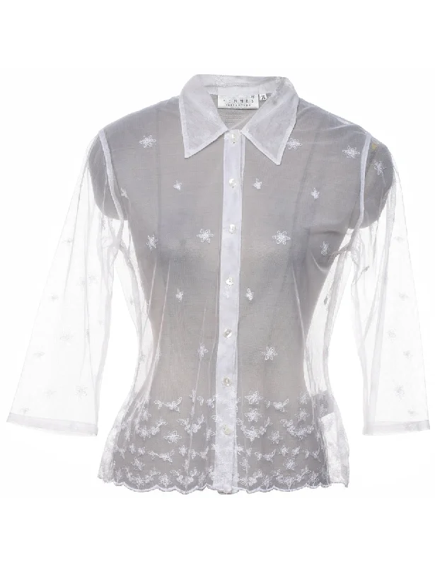 Price Smash lightweight jacketSheer Effect White Shirt - M