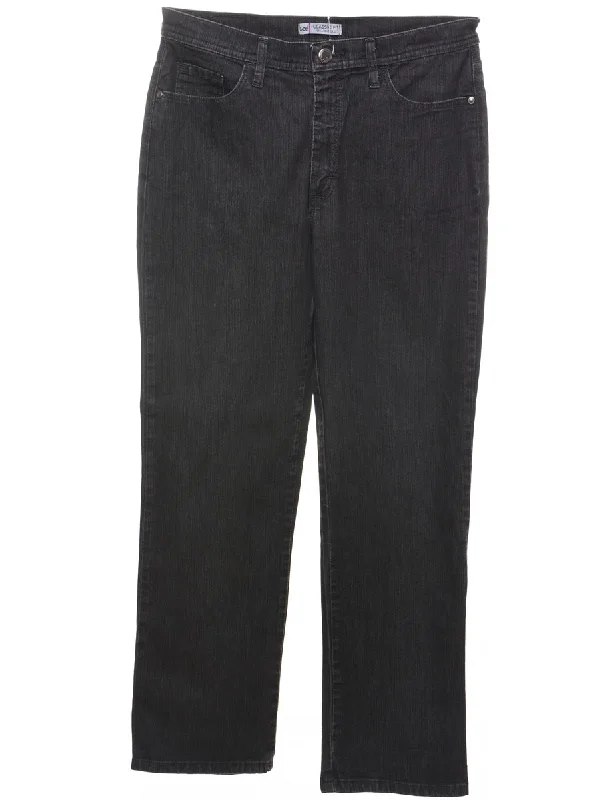 Super Bargain trendy jacketTapered Black Lee Jeans - W33 L30