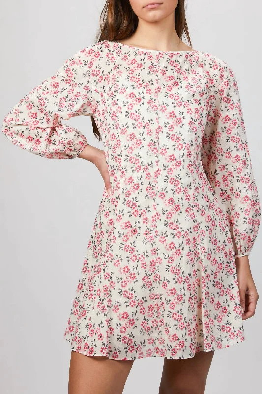 The Best Prices casual dressIkat Long Sleeeve Fleur Dress In Bone Combo