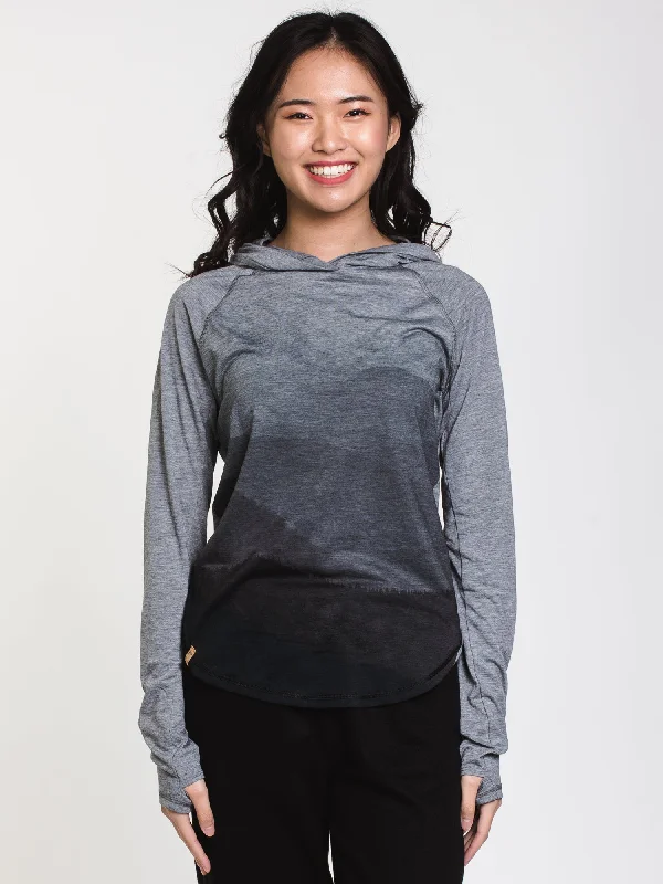 Can't Miss WOMENS DESTINATION PULLOVER HOODIE - GREY - CLEARANCE