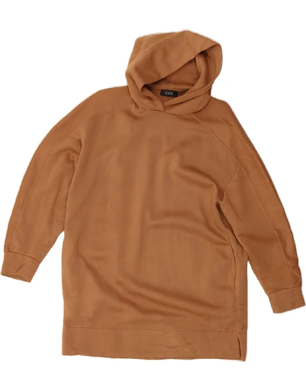 Special Offer COS Womens Oversized Hoodie Dress UK 6 XS Brown Viscose