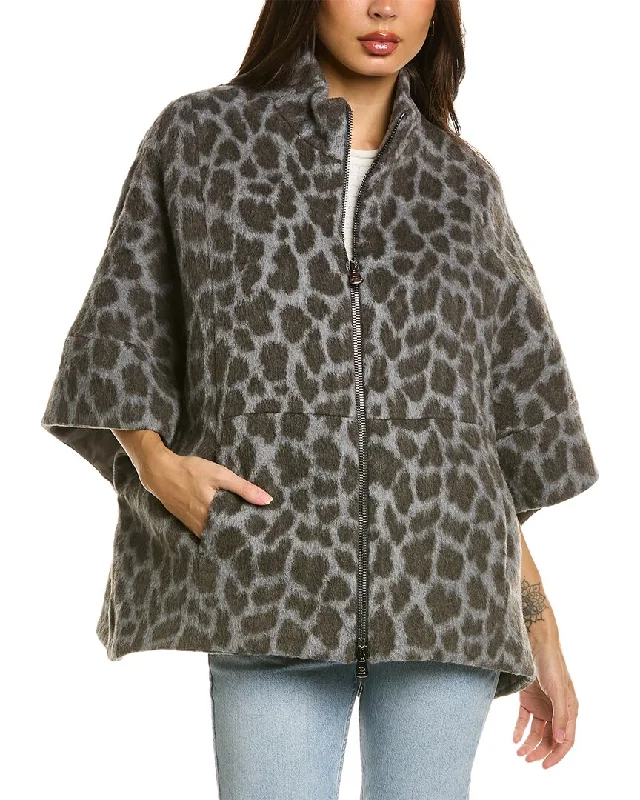 Discount Deals casual denim jacketCinzia Rocca Wool & Alpaca-Blend Cape Coat
