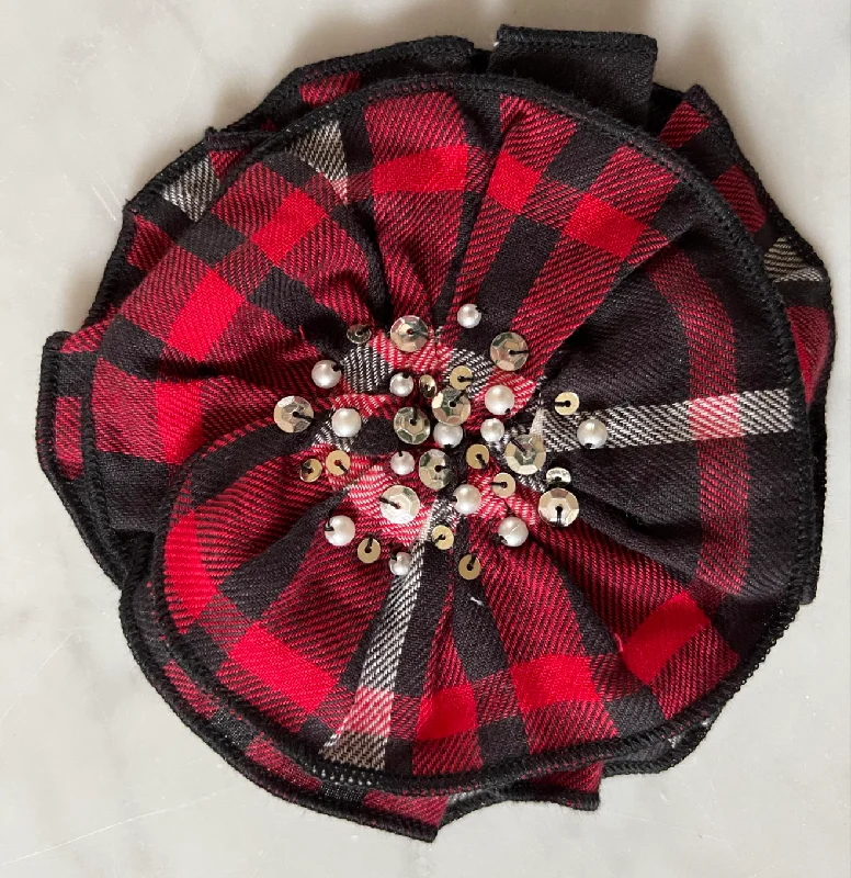 Act Now backless dressRuby Plaid Clip or Headband