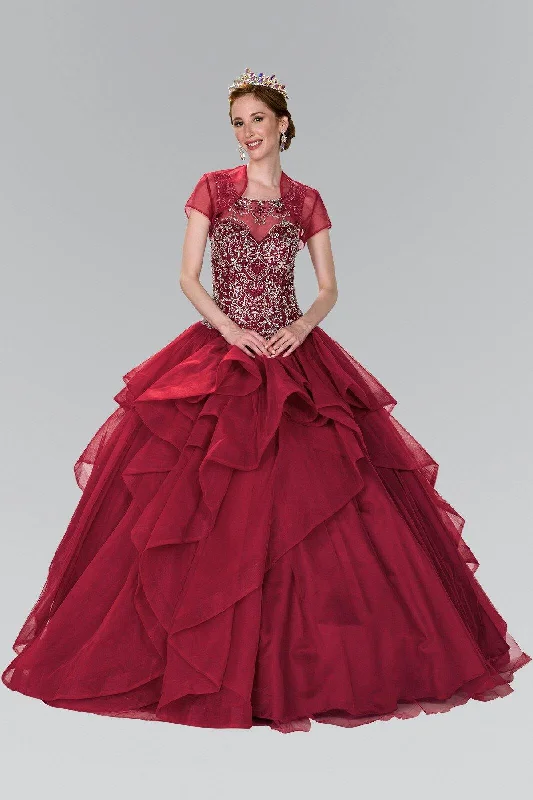 Savings Event comfy dressQuinceanera Sweethearted Ball Gown with Bolero