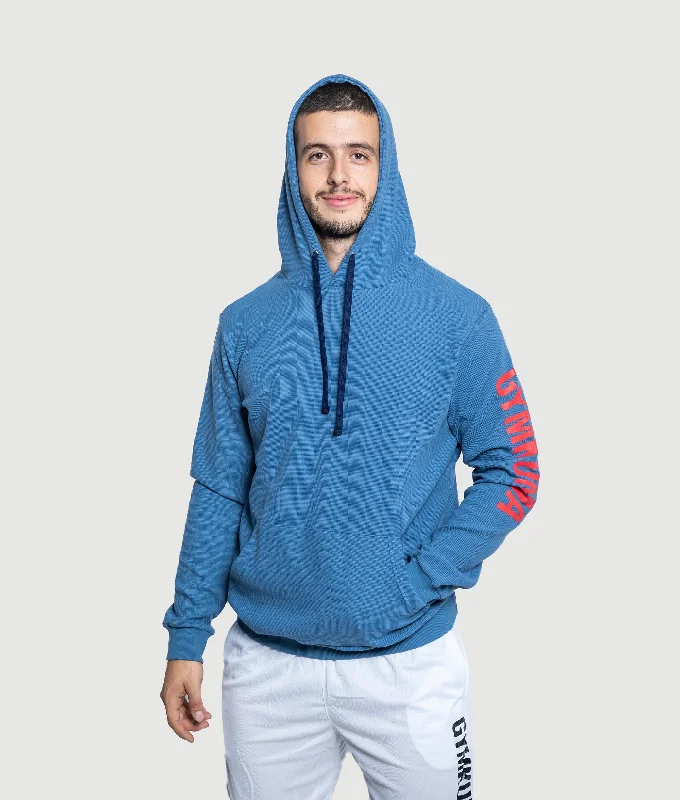 Price Buster 824 Hoodie - Sky Blue/Red