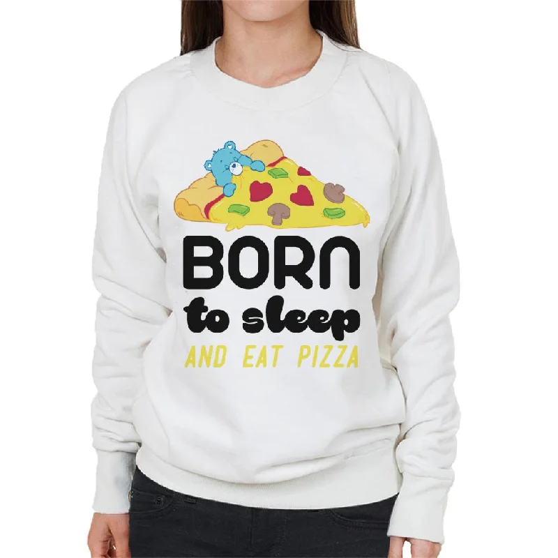 Exclusive Online Offer functional sports hoodieCare Bears Bedtime Bear Born To Sleep And Eat Pizza Women's Sweatshirt Exclusive Online Offer functional sports hoodieCare Bears Bedtime Bear Born To Sleep And Eat Pizza Women's Sweatshirt
