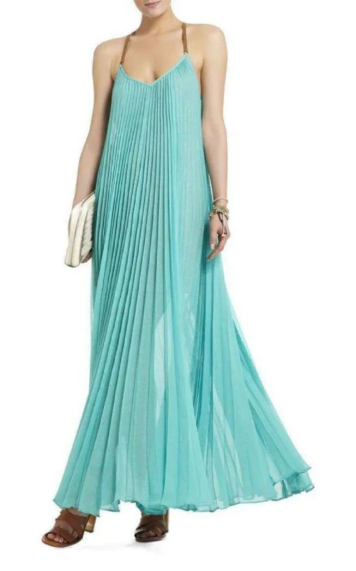 Deal Zone evening dressBrynna Turquoise Sleeveless Maxi Dress