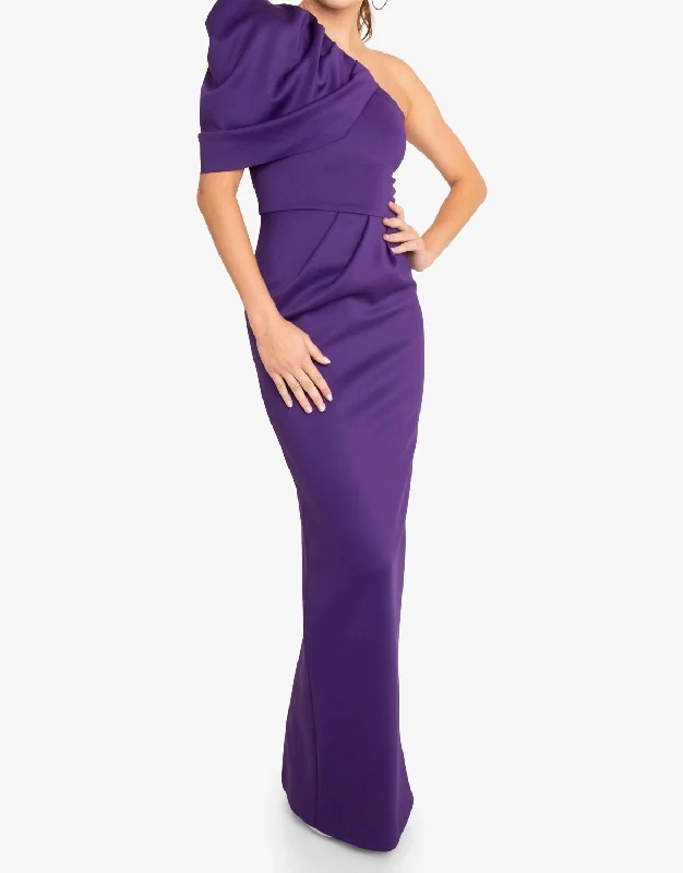 Take Advantage casual summer dressEgan Gown In Purple