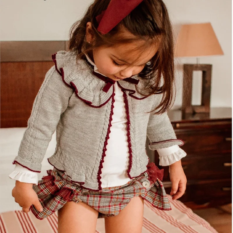 Huge Discounts sleeveless dressBurgundy and Gray Bloomer Set