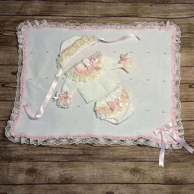 Savings Galore oversized dressPink and Cream Blanket