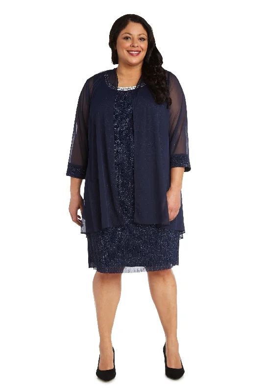 Act Now trendy bodycon dressR&M Richards 2583W Short Plus Size Dress