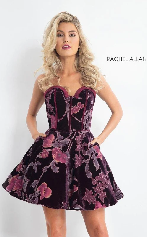 Price Rollback comfy dressRachel Allan Short Velvet Homecoming Dress 4616