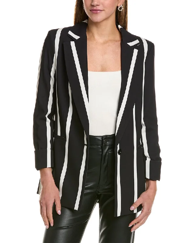 Anniversary Sale fitted jacketAlice + Olivia Justin Rolled Cuff Blazer