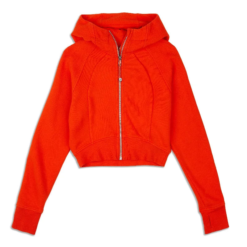 Special Discount Scuba Full-Zip Cropped Hoodie - Resale