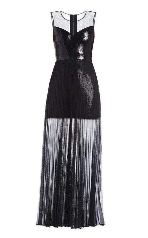 Lowest Prices v-neck dressCynthia Sequinned Detail Pleated Gown