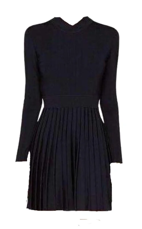 Weekend Deal velvet dressRibbed Stretch Knit Mini Dress