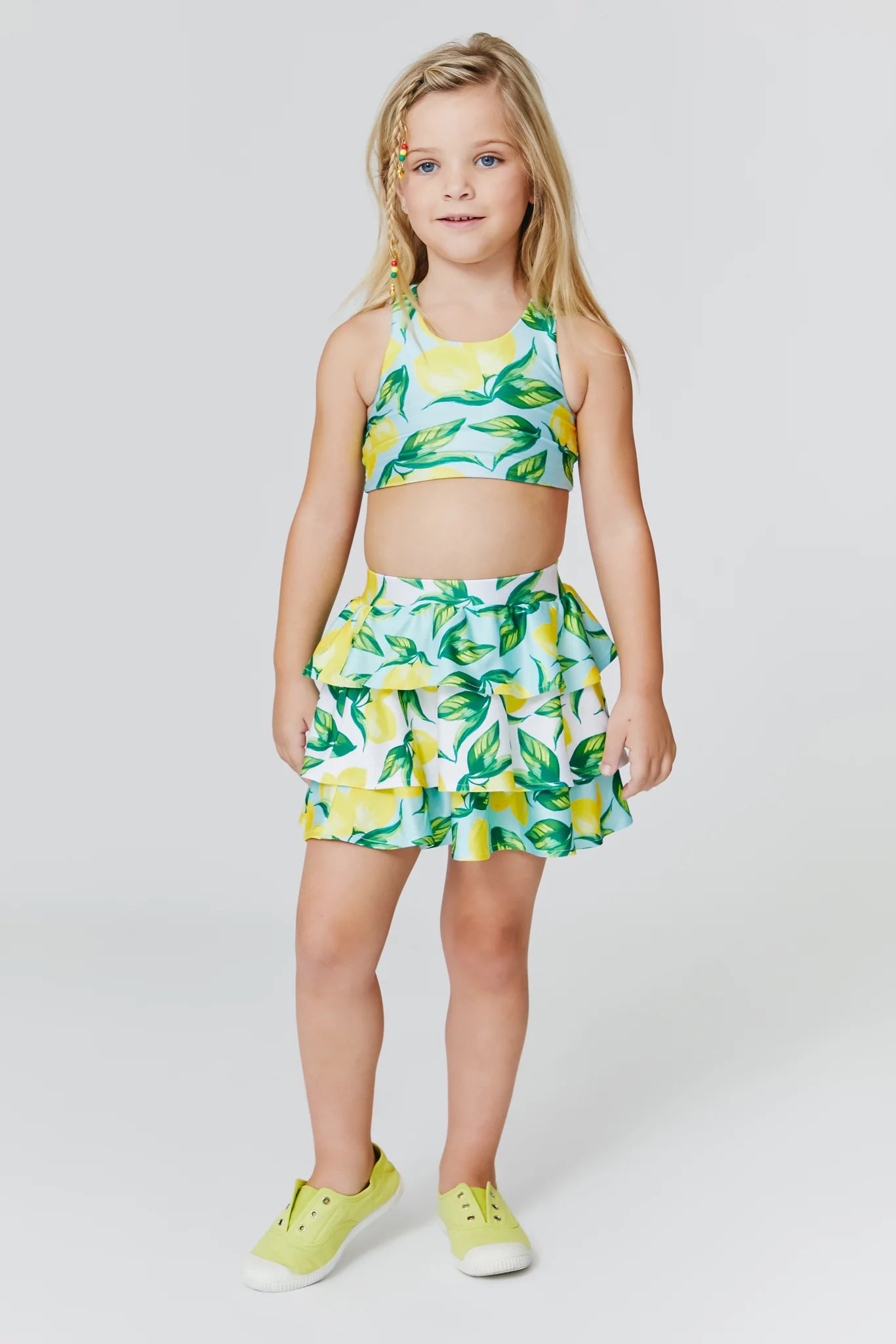 Daily Deals wrap dressTiered Lemon Skirt