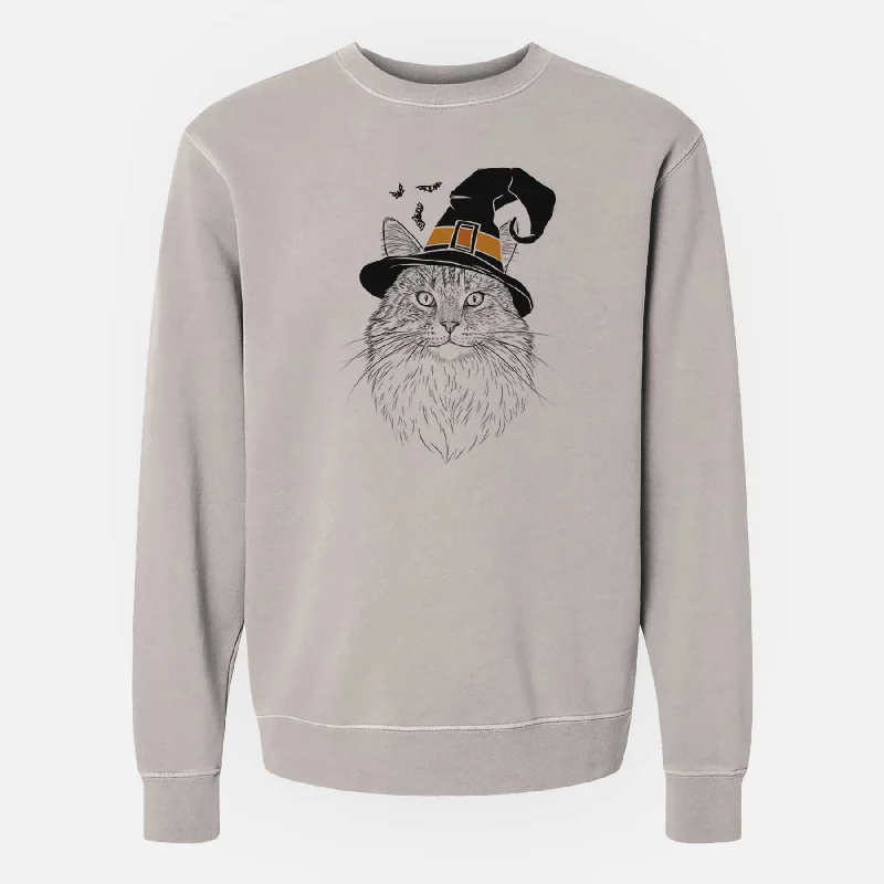 Value Deals casual workout hoodieWitch Angel the Maine Coon Cat - Unisex Pigment Dyed Crew Sweatshirt Value Deals casual workout hoodieWitch Angel the Maine Coon Cat - Unisex Pigment Dyed Crew Sweatshirt