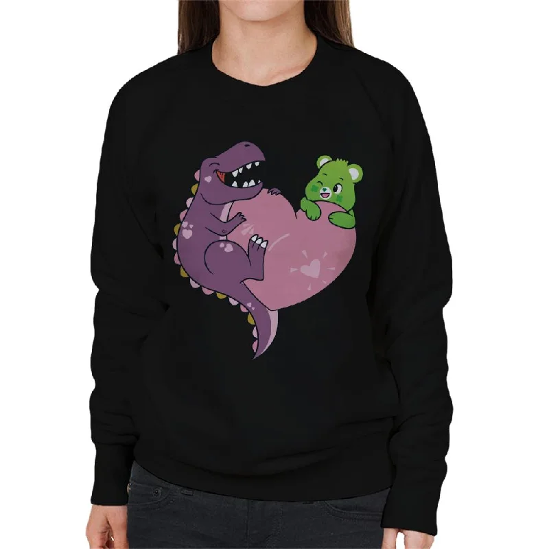 Year-End Sale stylish sports hoodieCare Bears Unlock The Magic Good Luck Bear Dino Heart Women's Sweatshirt Year-End Sale stylish sports hoodieCare Bears Unlock The Magic Good Luck Bear Dino Heart Women's Sweatshirt