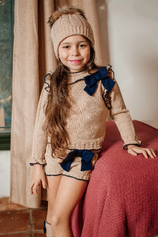 Special Savings chic shift dressTan and Navy Short Set