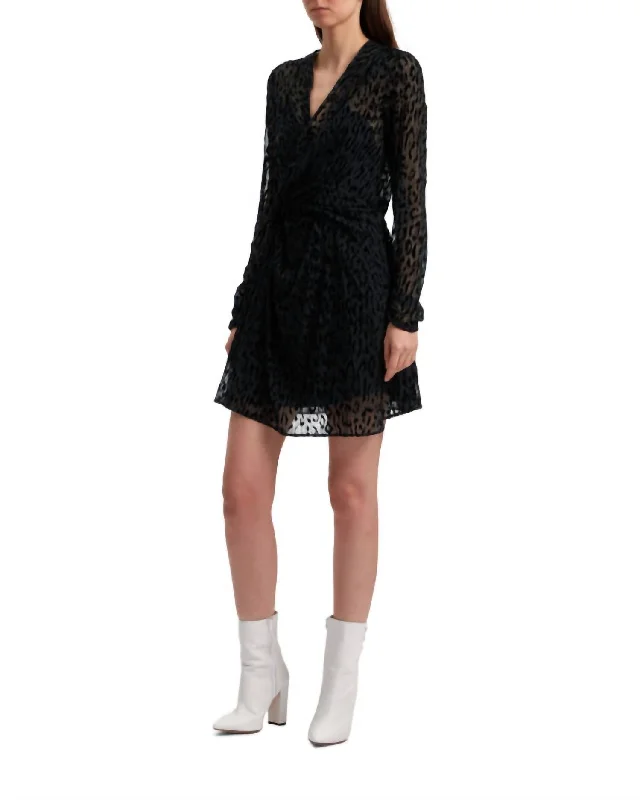 Discount Deals spaghetti strap dressLayana Long Sleeve Mini Dress In Black