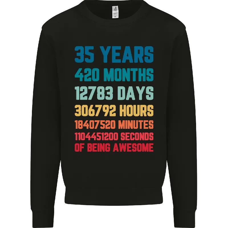 Super Savings cool workout sweatshirt35th Year Old Men's Birthday Sweatshirt - Celebrate 35 Years Super Savings cool workout sweatshirt35th Year Old Men's Birthday Sweatshirt - Celebrate 35 Years