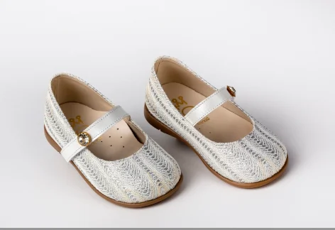 Best Bargains flowy dressSilver Stripe Dress Shoe