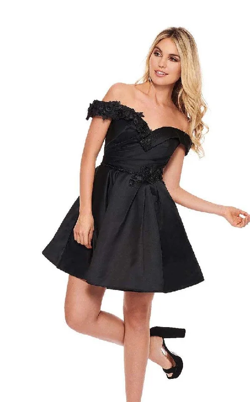 Price Slash summer dressRachel Allan Short Off Shoulder Cocktail Dress L1229