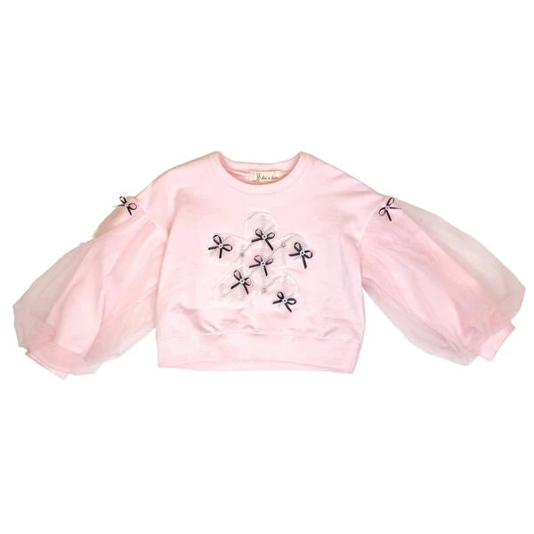 Early Access minimalistic dressMesh Sleeve Bowtie Top
