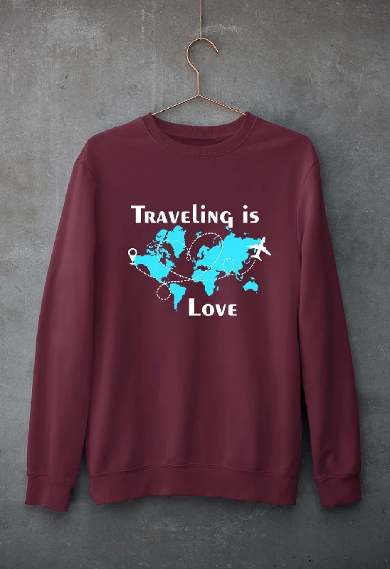 Closeout vibrant athletic hoodieTraveling is Love Unisex Sweatshirt for Men/Women