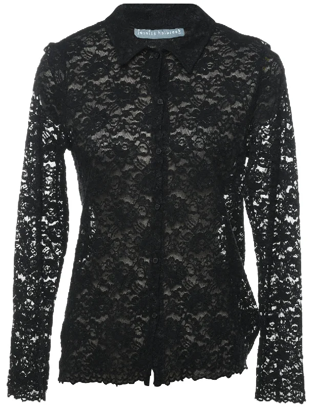 Best Bargains performance jacketBlack Lace Shirt - M