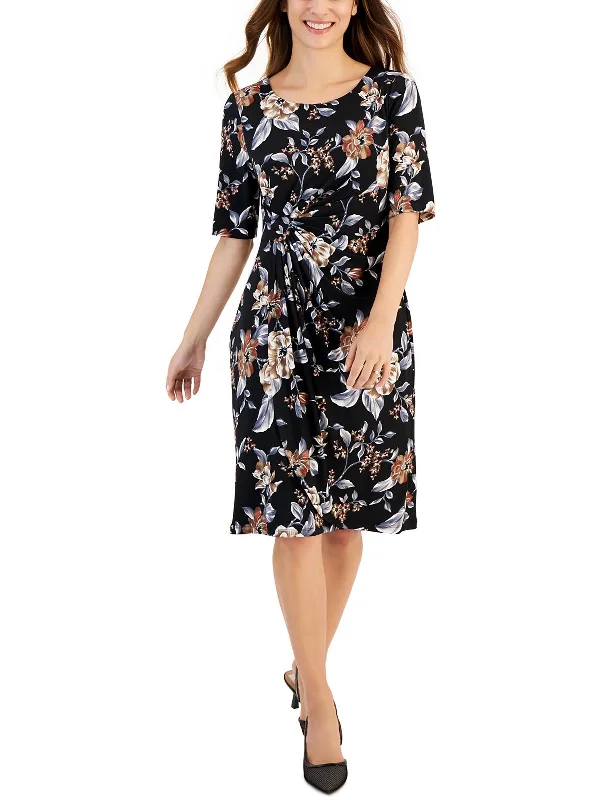 Lowest Price elegant dressWomens Causal Floral Print Midi Dress