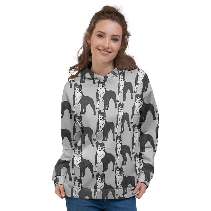 Fantastic Offers Pitbull Print Women's Hoodie