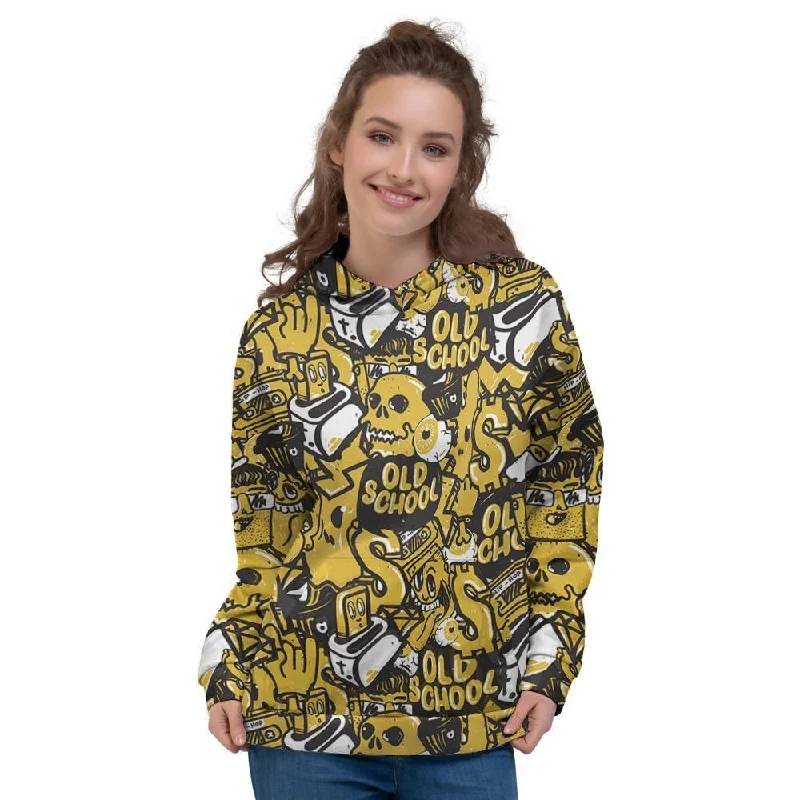 Big Discounts Old School HipHop Print Women's Hoodie