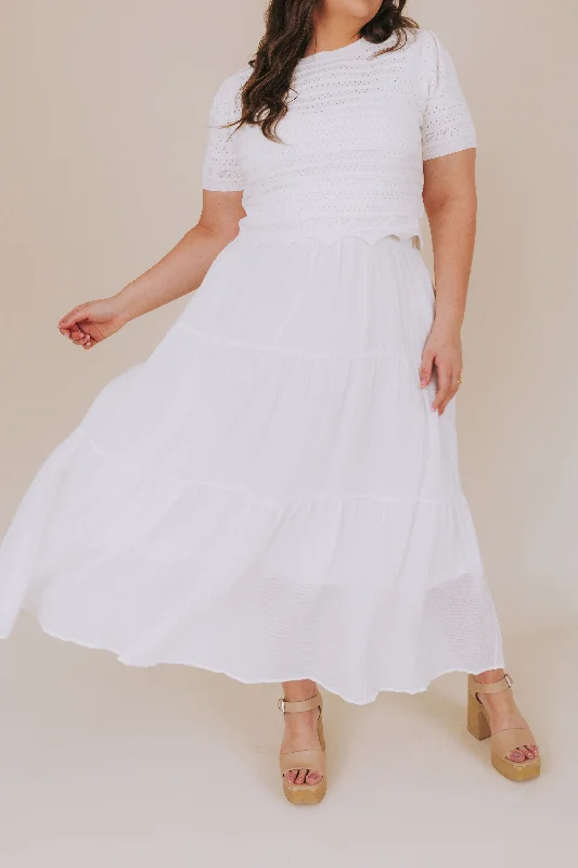 Flash Sale printed dressPLUS SIZE - White Out Dress