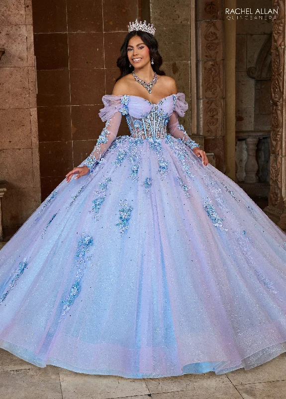 Final Sale classic fit-and-flare dressRachel Allan RQ2188 Long Quinceanera Ball Gown