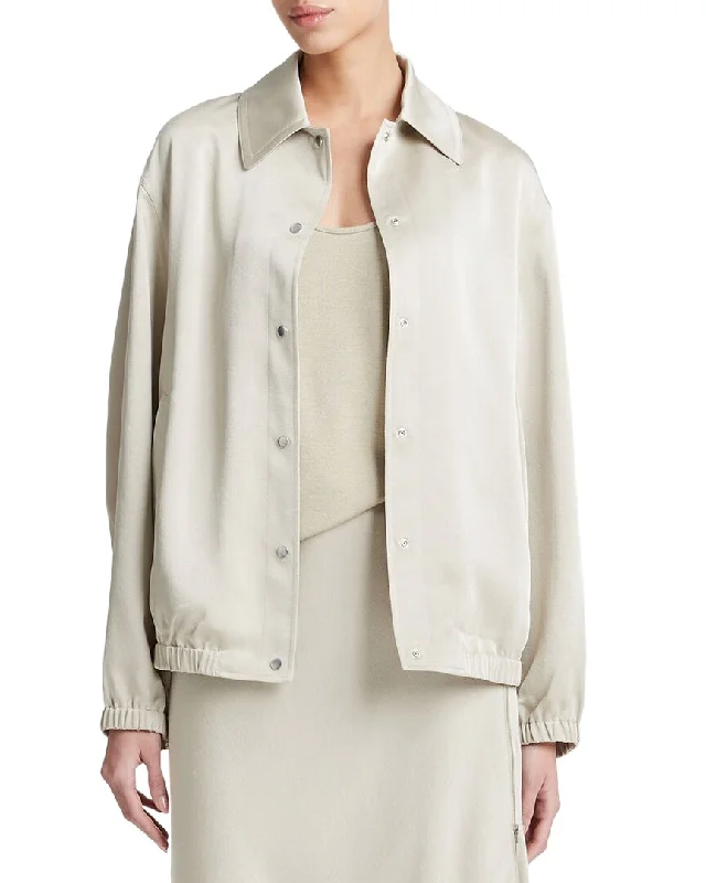 Early Bird Discount urban style jacketVince Shine Snap Front Jacket