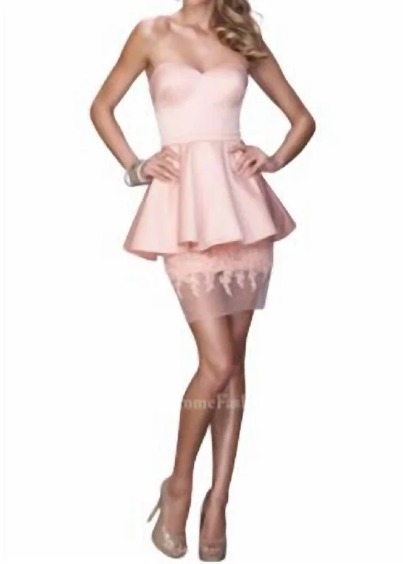 Reduced Prices wrap-around dressStrapless Cocktail Dress In Blush