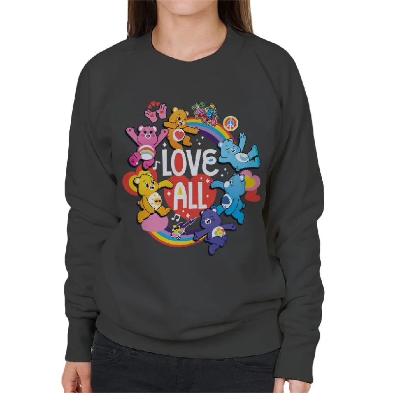 Sale Event sleek gym hoodieCare Bears Unlock The Magic Love All White Text Women's Sweatshirt Sale Event sleek gym hoodieCare Bears Unlock The Magic Love All White Text Women's Sweatshirt