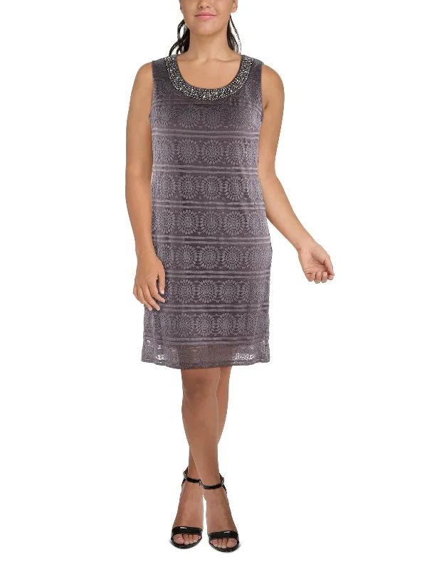 Value Deals fitted bodycon dressWomens Lace Embellished Cocktail and Party Dress