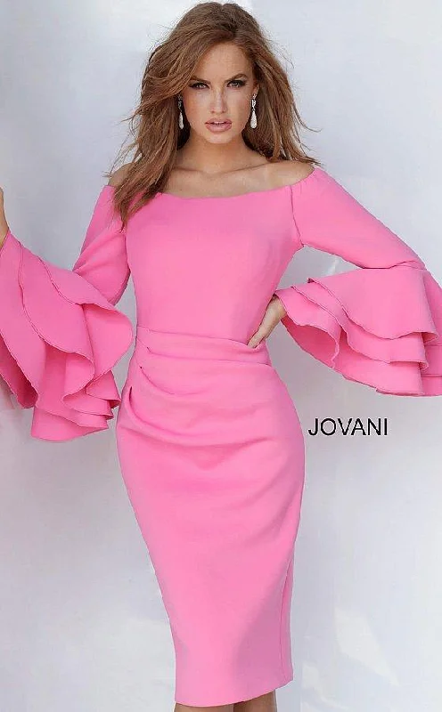 Price Meltdown statement dressJovani 02992 Off Shoulder Short Dress